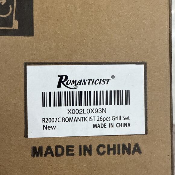 ROMANTICIST 26 Piece BBQ Grill Tool Set with Case Barbecue Man Gift New in Box - Picture 5 of 5